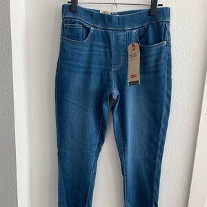 Levis Womens Blue Jeans Shaping Legs Mid Rise Super Skinny Size 6 Med W28 L30